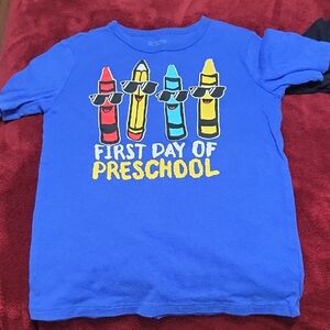 The Children's Place Blue 'First Day of Preschool' Tee